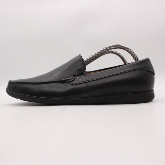 Ecco Classic 2.0 Moc Loafer Men's EU Size 42 Black Leather Slip On Driving Shoe - Picture 4 of 9
